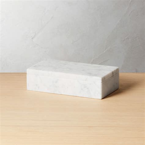 Large White Marble Box Reviews Cb2 Canada