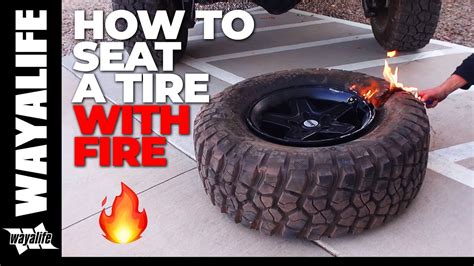 'break' the tire bead loose with a bead breaker. SEAT a TIRE with FIRE - How to Break a Bead with a Hi-Lift ...