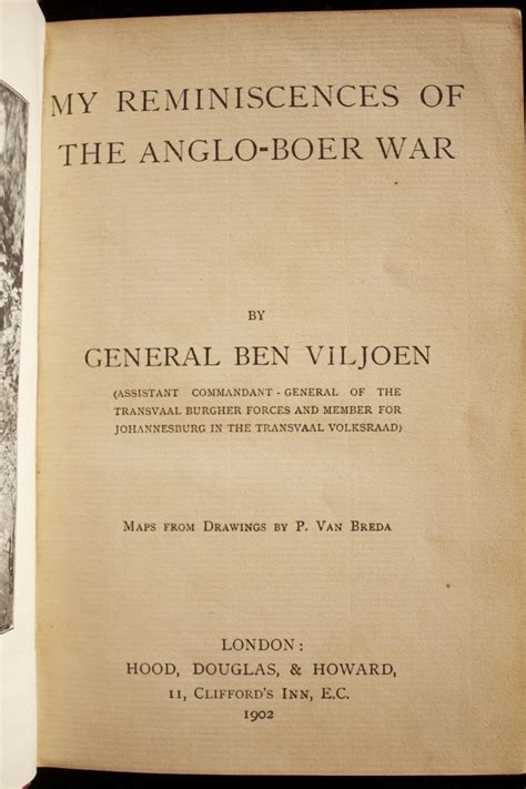 My Reminiscences Of The Anglo Boer War 1902 Auction 76