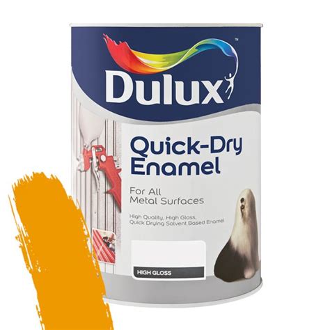 Dulux Quick Dry Enamel Golden Yellow 5l From Agrinet Agrinet