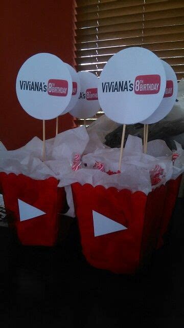 Youtube Party Centerpieces Birthday Party Images Red Birthday Party