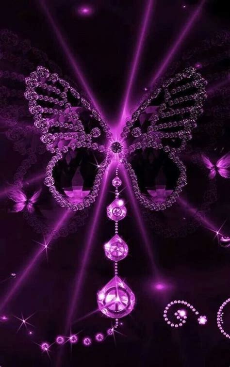 Purple Diamond Encrusted Butterfly Purple Butterfly Purple Shades