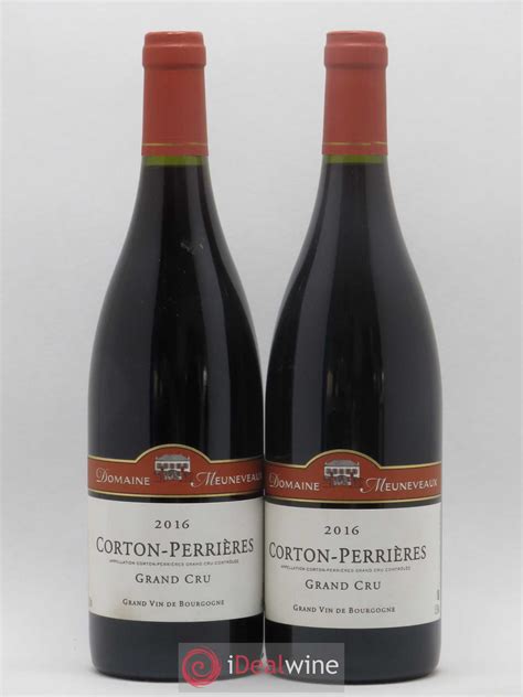 Acheter Corton Grand Cru Perrières Domaine Meuneveaux 2016 lot 4540