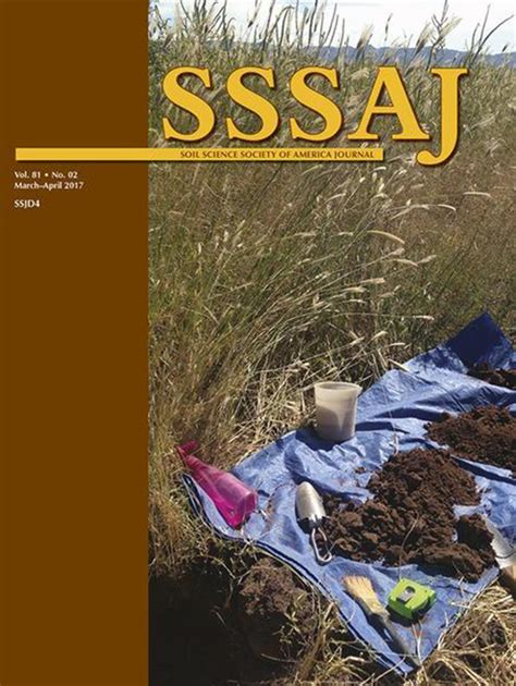 Soil Science Society Of America Journal Vol 81 No 2