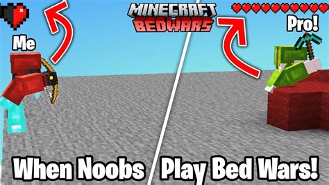 Bed Clutching In Bedwars When Noobs Play Bed Wars Minecraft Bed