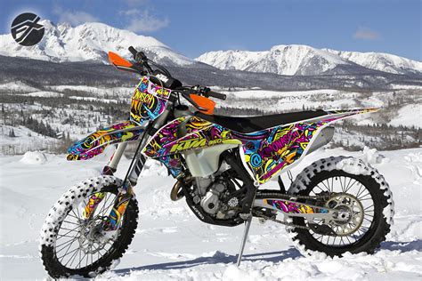 A leader in our industry, we know you'll be satisfied with your graphic kits when you buy from us. Snow Bike Timbersled Wraps Image Gallery from MotoFX Graphics