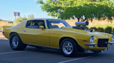 1972 Pro Street Chevrolet Split Bumper Camaro Weiand 671 Blower For Sale