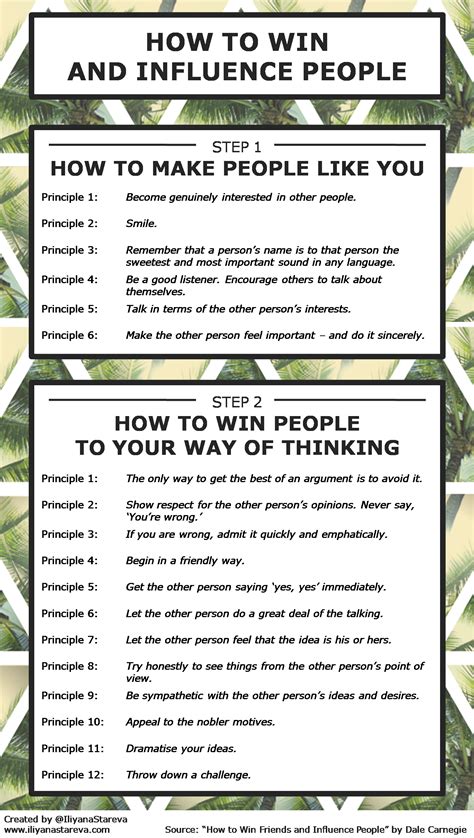 How To Win And Influence People Infographic