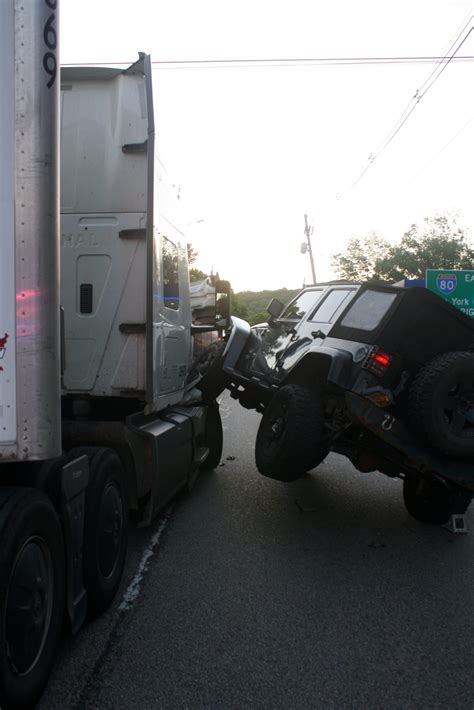 Jeep Climbs Tractor Trailer – Budd Lake Fire Department