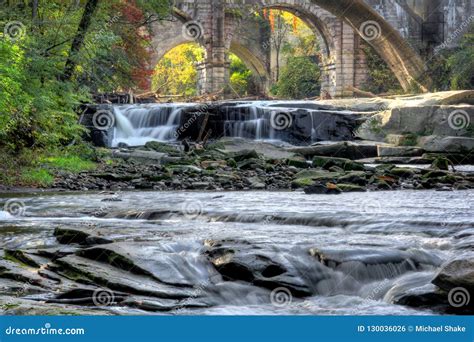 Beautiful Berea Falls In Autumn Stock Photo Image Of Reservation