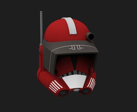 Commander Foxdoom Helmet Tcw 3d Print Files Stl Etsy