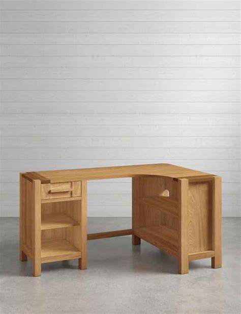 Daanis White Corner Desk With Drawers Uk