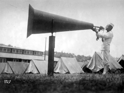 15 Vintage Photographs Of Bugle Megaphones From The Mid 20 Century