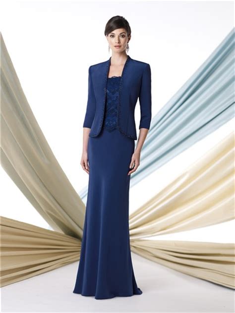 Featured in a variety of styles and silhouettes, for the wedding as the mother of the bride, nothing says sophistication and elegance quite like a long dress, particularly one of our many styles with gorgeous beaded. Two Piece Suit Royal Blue Chiffon Mother Of The Bride ...
