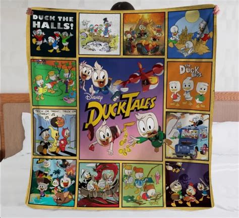 Ducktales Duck The Halls Movie Characters Cartoon Fans Blanket 5035