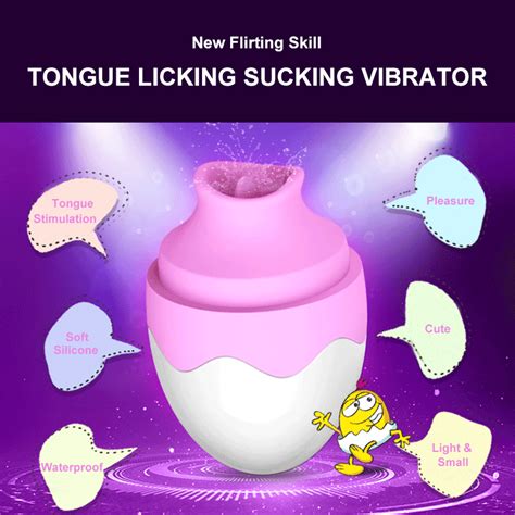 Oral Sex Tongue Licking Vibrator Nipple Sucker G Spot Stimulator Kiss