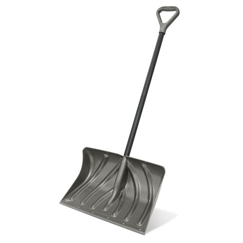 Suncast 20 In Poly Snow Shovel With 51 In Steel Core Handle In The Snow