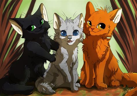 Warriors The Power Of Three Cute Kitties Re Draw By FeyNeko Deviantart Com On Warrior Cats