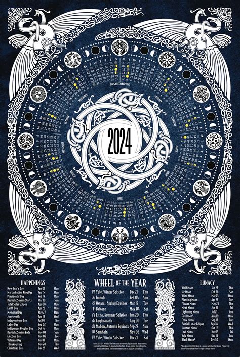 2024 A Viking Calendars The Thirteenth Moon