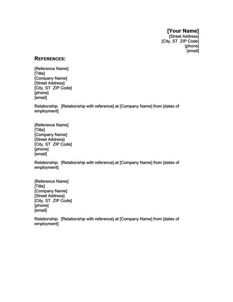 Resume examples and templates are a great resource for building your resume but it is important to think of them as a guideline, not a perfect match. Free Resume References Template , #freeresumetemplates # ...