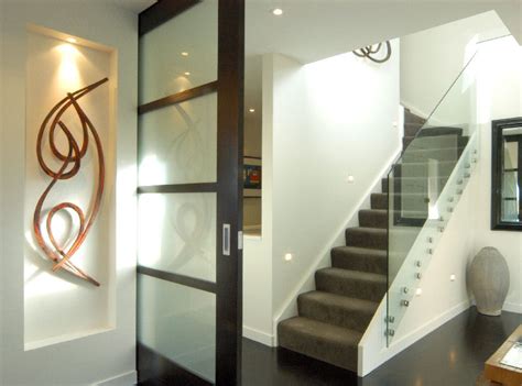 20 Glass Staircase Wall Designs With A Graceful Impact On