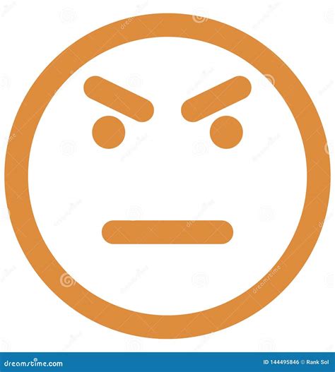 Stare Emoticon Emoticons Vector Isolated Icon Which Can Easily Modify