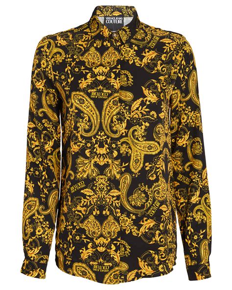 Versace Jeans Couture Logo Baroque Button Down Shirt Intermix®