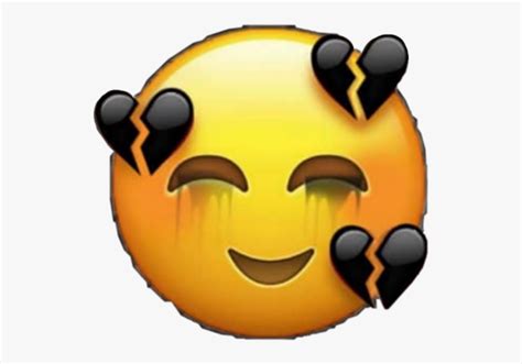 Loudly crying face was approved as part of unicode 6.0 in 2010 and added to emoji 1.0 in 2015. Transparent Crying Laughing Emoji Png - Sad Face Broken ...