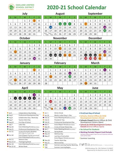 2020 21 School Calendar Docslib