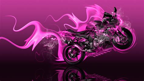 Daily additions of new, awesome, hd abstract wallpapers for desktop and phones. Moto Kawasaki Side Super Fire Abstract Bike 2017 ...
