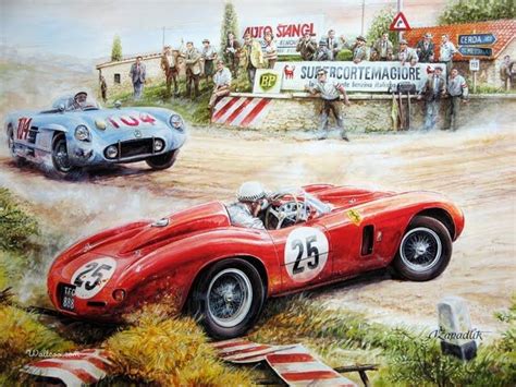 classic car art | Automotive art, Auto racing art, Car painting