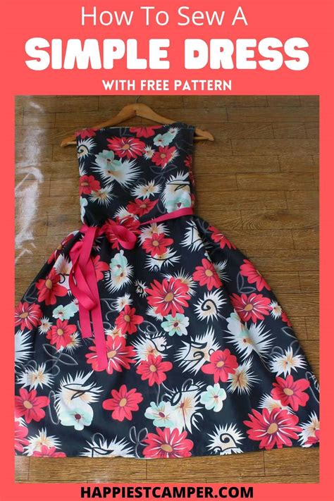 How To Sew A Simple Dress With Free Sewing Pattern