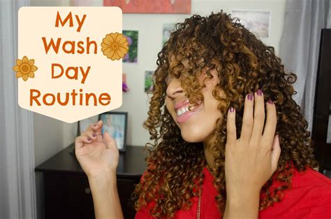 My Wash Day Routine Curly Hair Styles Long Hair Styles Hair Styles