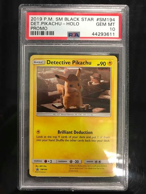 Although that was a hefty overpay given the current market, dratini will rebound over time. POKEMON CARD PSA 10 DETECTIVE PIKACHU PROMO SM194