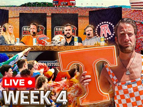barstool college football show week 4 live from knoxville tn barstool sports