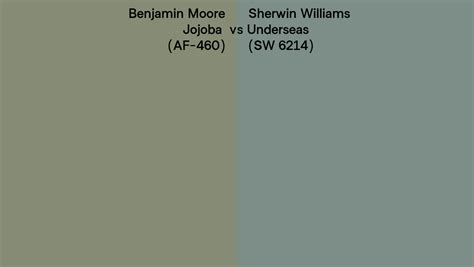 Benjamin Moore Jojoba Af 460 Vs Sherwin Williams Underseas Sw 6214