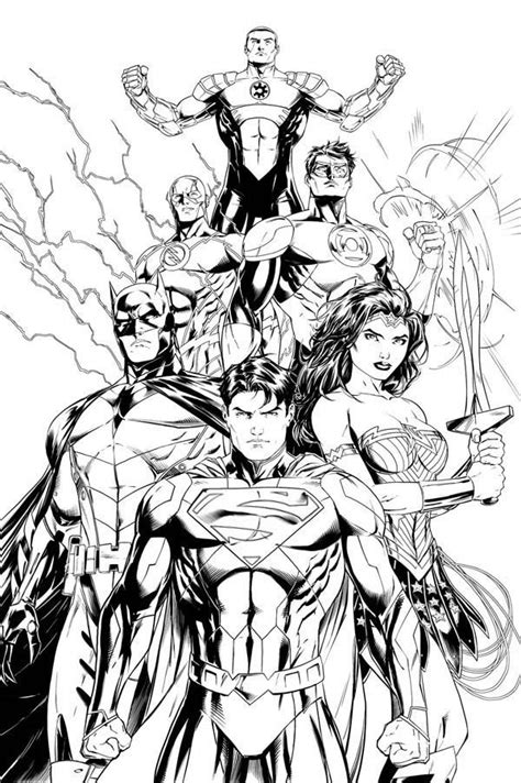 Free printable dc superhero coloring pages for kids! Justice League Coloring Pages | Superhero coloring pages ...