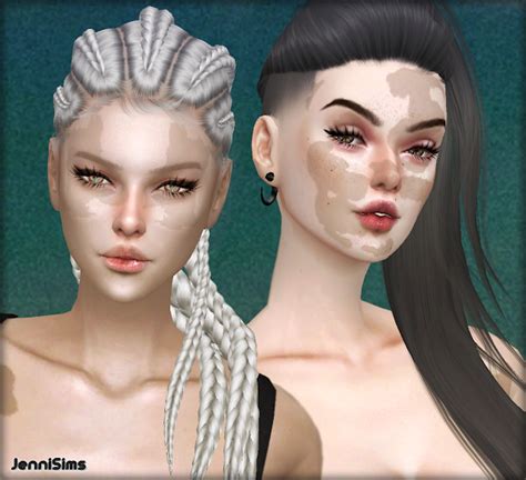 Sims 4 Vitiligo Hair