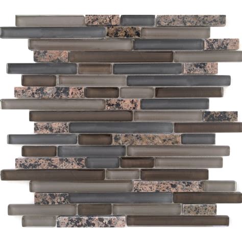 Shop Epoch Architectural Surfaces Spectrum Mixed Brown Linear Mosaic