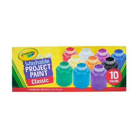 Crayola Washable Kids Paint 10 Set Artwhaleph