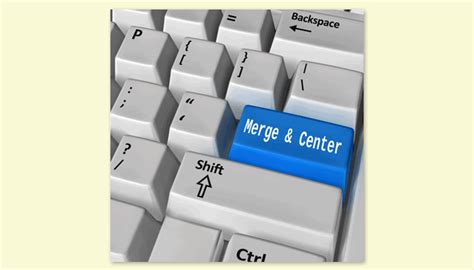 Instead of using this long shortcut, that's not only hard to insert, but also hard to remember, there is another, a faster method using a very similar way. A Keyboard Shortcut for Merge and Center - TheSmartMethod.com