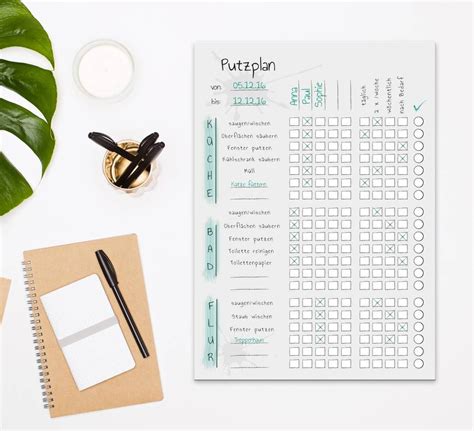Putzplan vorlage 8 putzpläne für paare wgs singles familien. Der Putzplan zum Abreißen für WGs, WG Putzplan Vorlage, To ...