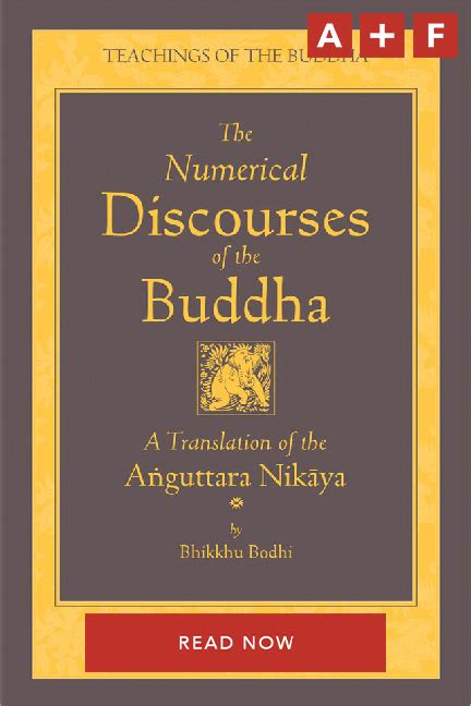 Wisdom Publications The Numerical Discourses Of The Buddha