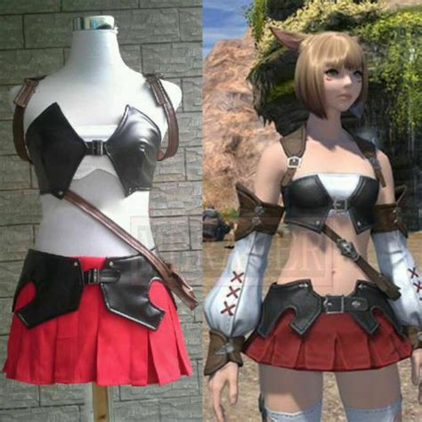 Final Fantasy Xiv Miqote Cosplay Costume Dress Ebay