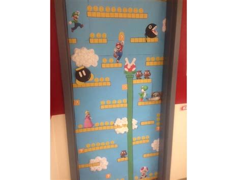 Mario Themed Door Rachel W Classroom Themes Classroom Fun Door