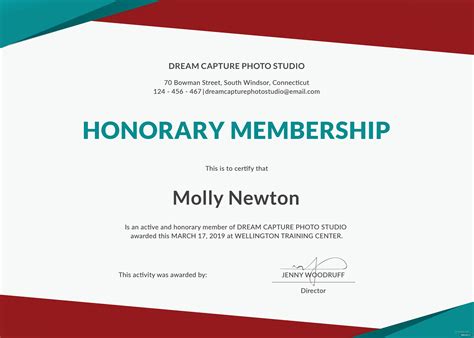 Honorary doctorates have been awarded for many different reasons: Free Honorary Membership Certificate Template in Microsoft Word, Microsoft Publisher, Adobe ...