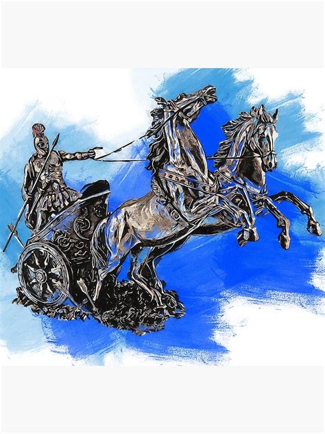 Greek Chariot Poster By Erianandre Redbubble