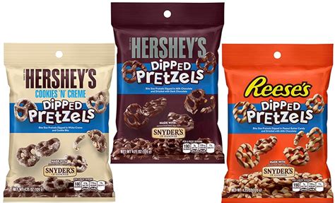 Hersheys Dipped Pretzels Reeses Chocolate Dipped