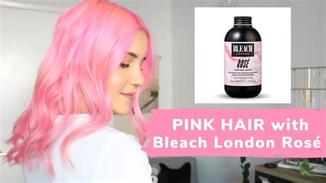 Dyeing My Hair Pink With Bleach London Rosé Youtube