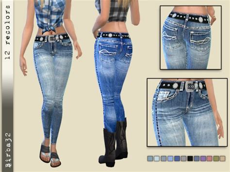 Sims 4 Cc Cuffed Jeans
